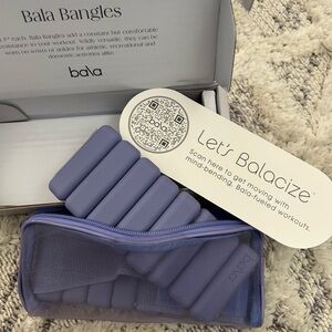 Bala Bangles Pair 1 lb (each) 2 lbs Total Lilac New Open Box - RARE Color